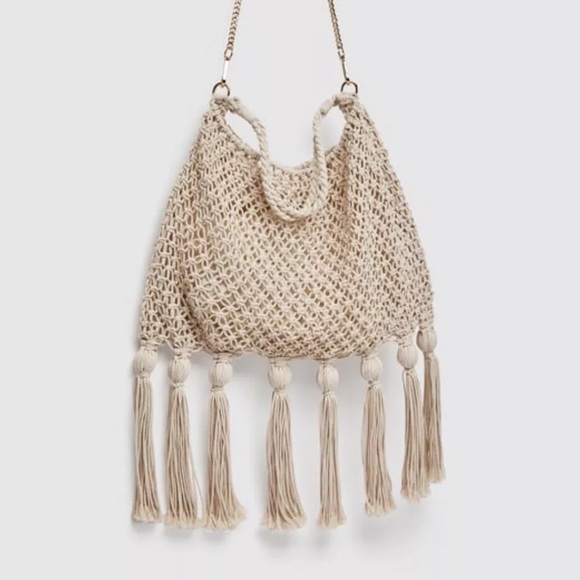 zara crochet bag